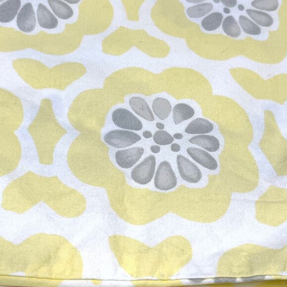 Pottery Barn Kids Cotton Yellow Floral Duvet Cover Full Queen Size - Picture 5 of 6